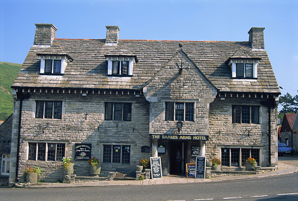 The Bankes Arms Hotel at Corfe in Dorset, England, United Kingdom, Europe