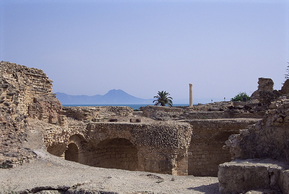 Antonine Baths, Carthage, UNESCO World Heritage Site, Tunisia, North Africa, Africa