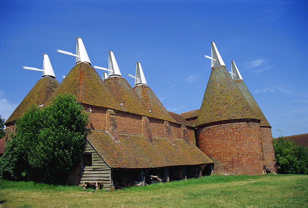 Oast houses, Sissinghurst, Kent, England, United Kingdom, Europe