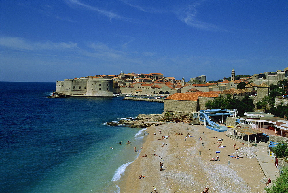 The Beach, Dubrovnik, Dalmatia, Croatia, Europe