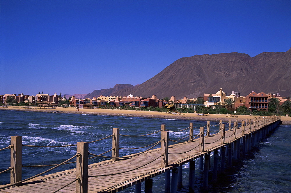 Beach resort at Taba Heights, Gulf of Aqaba, Red Sea, Sinai, Egypt, North Africa, Africa