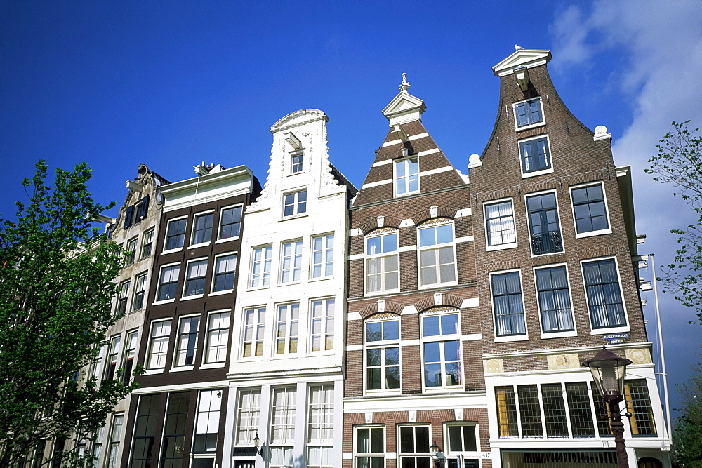 Canalside houses, Amsterdam, Holland, Europe