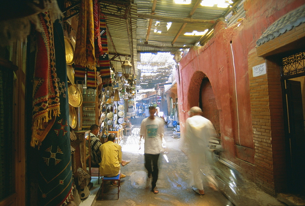 The souk in the medina, Marrakech (Marrakesh), Morocco, North Africa, Africa