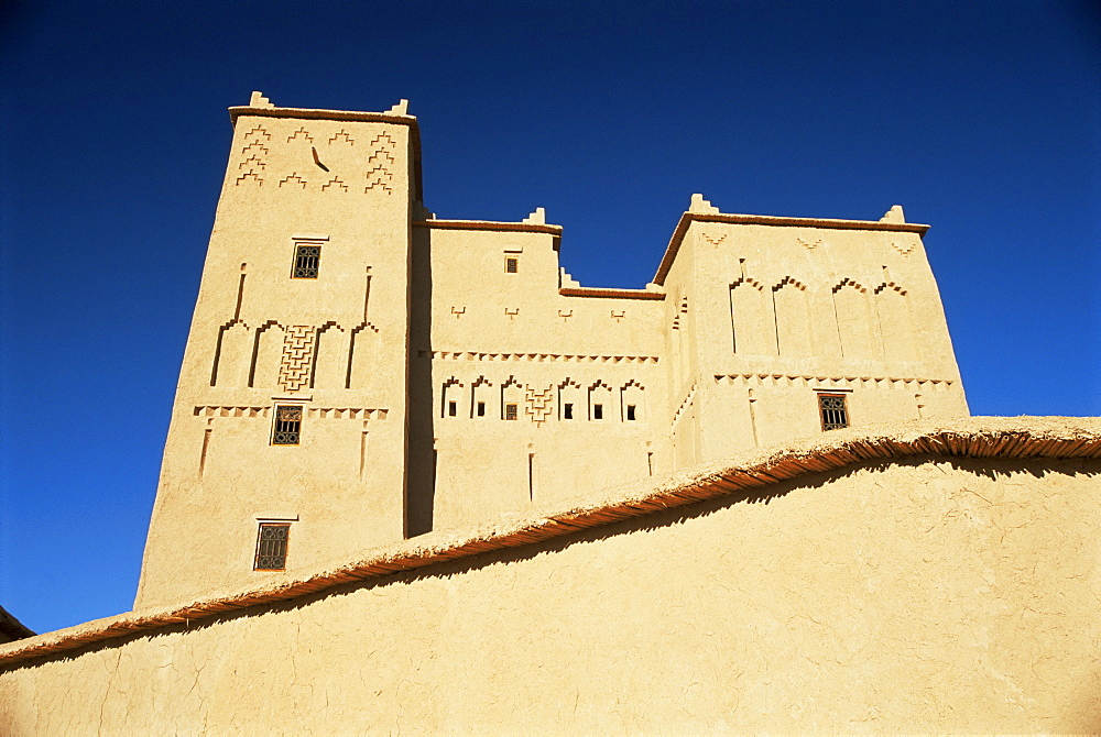 Walls of Kasbah Ben Moro, Dades Valley, Morocco, North Africa, Africa