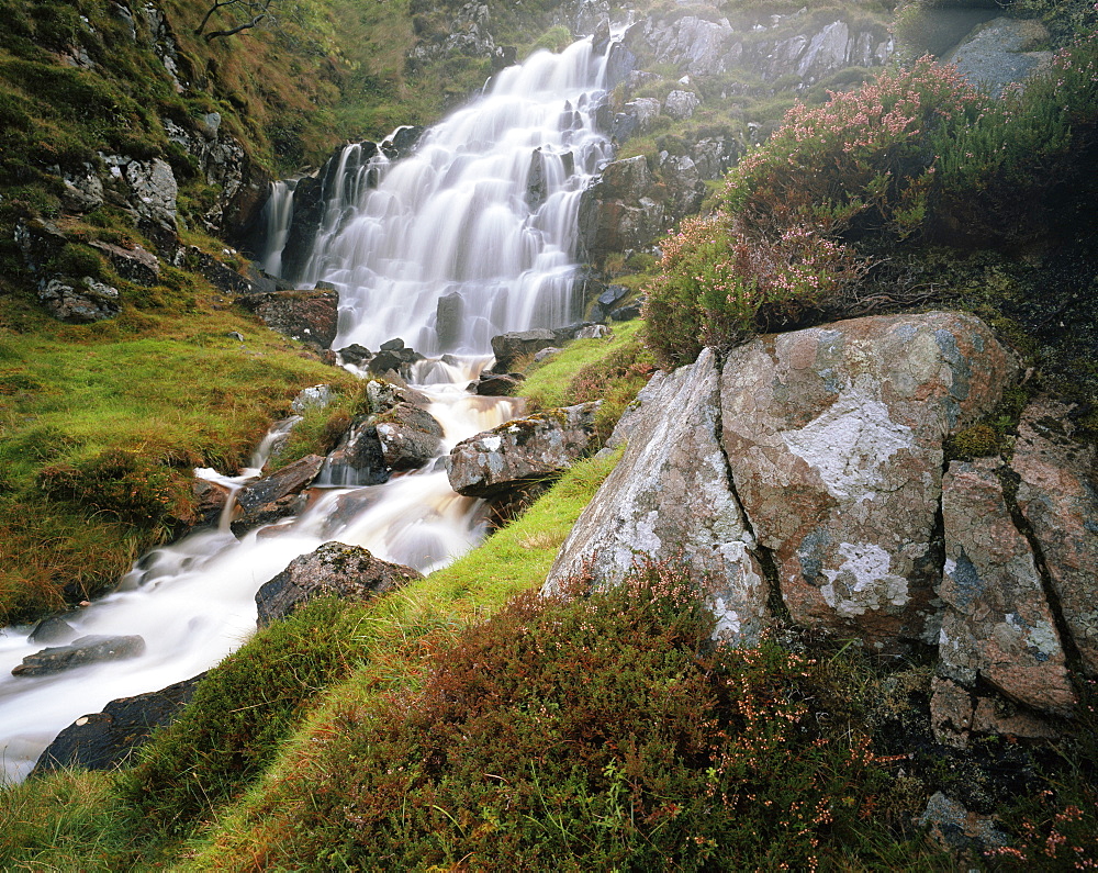 Waterfall near Uig, Isle of Lewis, Outer Hebrides, Scotland, United Kingdom, Europe