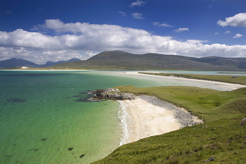 Beach at Seilebost, looking towards Luskentyre, Isle of Harris, Outer Hebrides, Scotland, United Kingdom, Europe