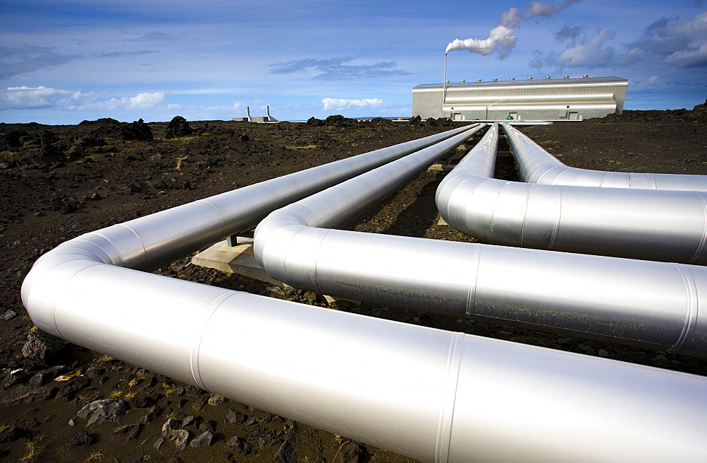 Geothermal power station on the Rekjanes Peninsula, near Keflavik, Iceland, Polar Regions