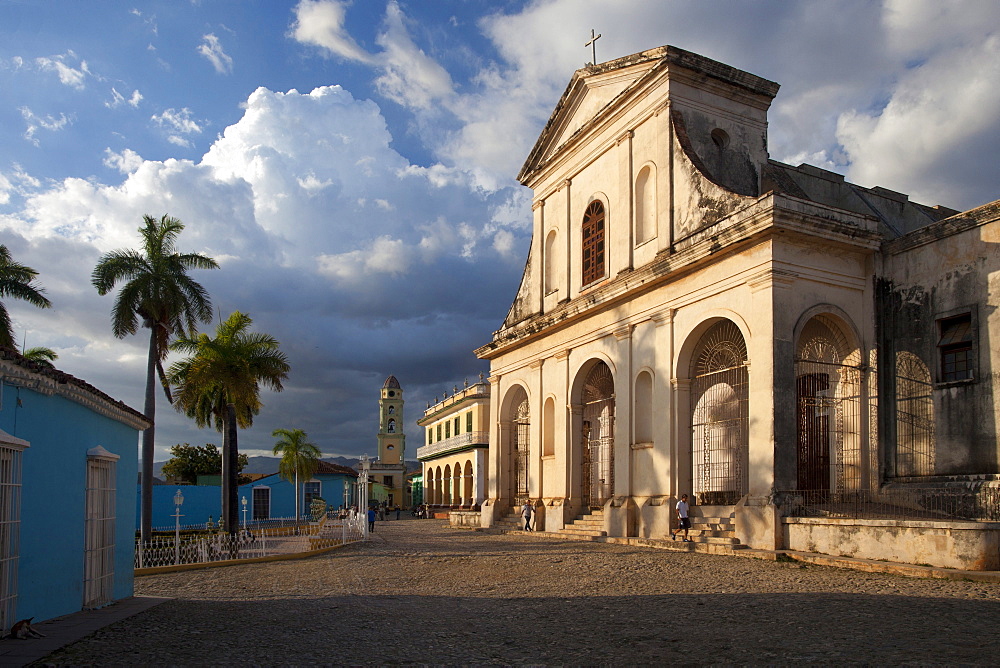 Iglesia del la Santisima Trinidad, the main church in Plaza Mayor, Trinidad, UNESCO World Heritage Site, Cuba, West Indies, Central America 