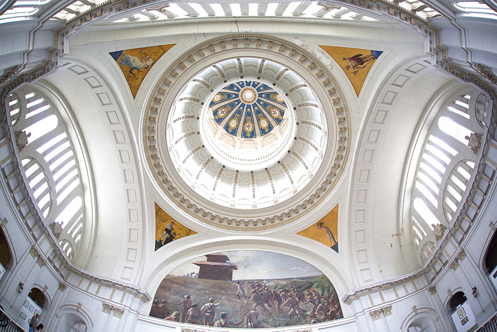 Main dome and ornate ceiling in the interior of the former Presidential Palace, now the Museum of the Revolution, Havana Centro, Havana, Cuba, West Indies, Central America