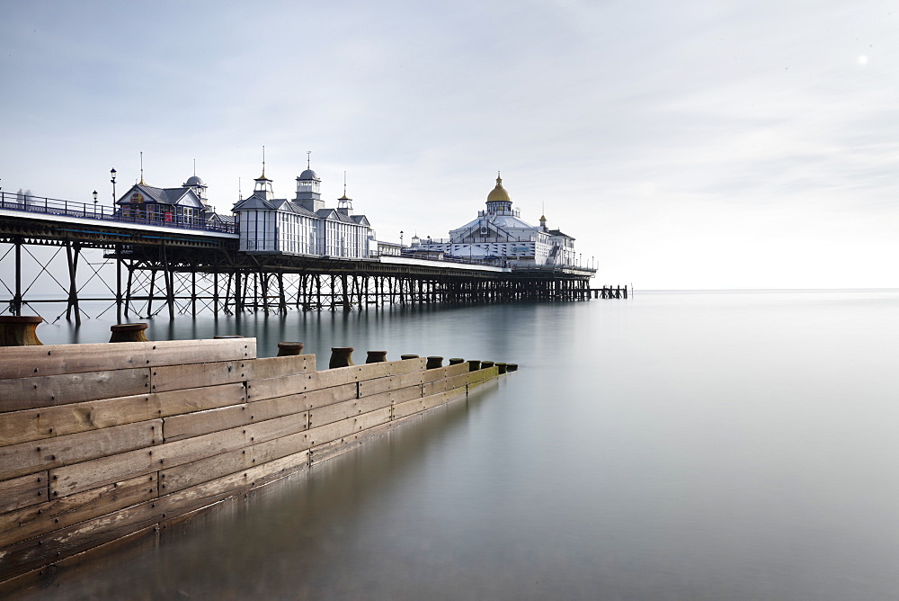 Long exposure image of Eastbourne Pier, Eastbourne, East Sussex, England, United Kingdom, Europe