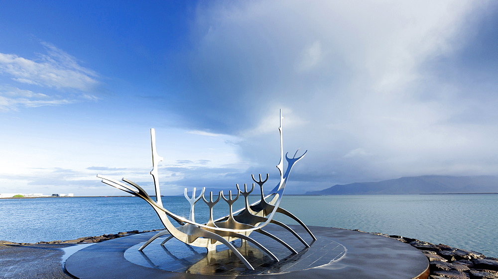 Sun Voyager sculpture, Reykjavik, Iceland, Polar Regions