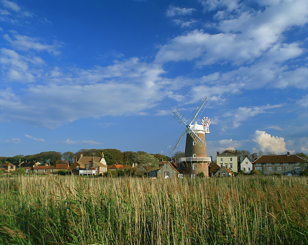 Windmill at Cley-next-the-Sea, Norfolk, England, United Kingdom, Europe