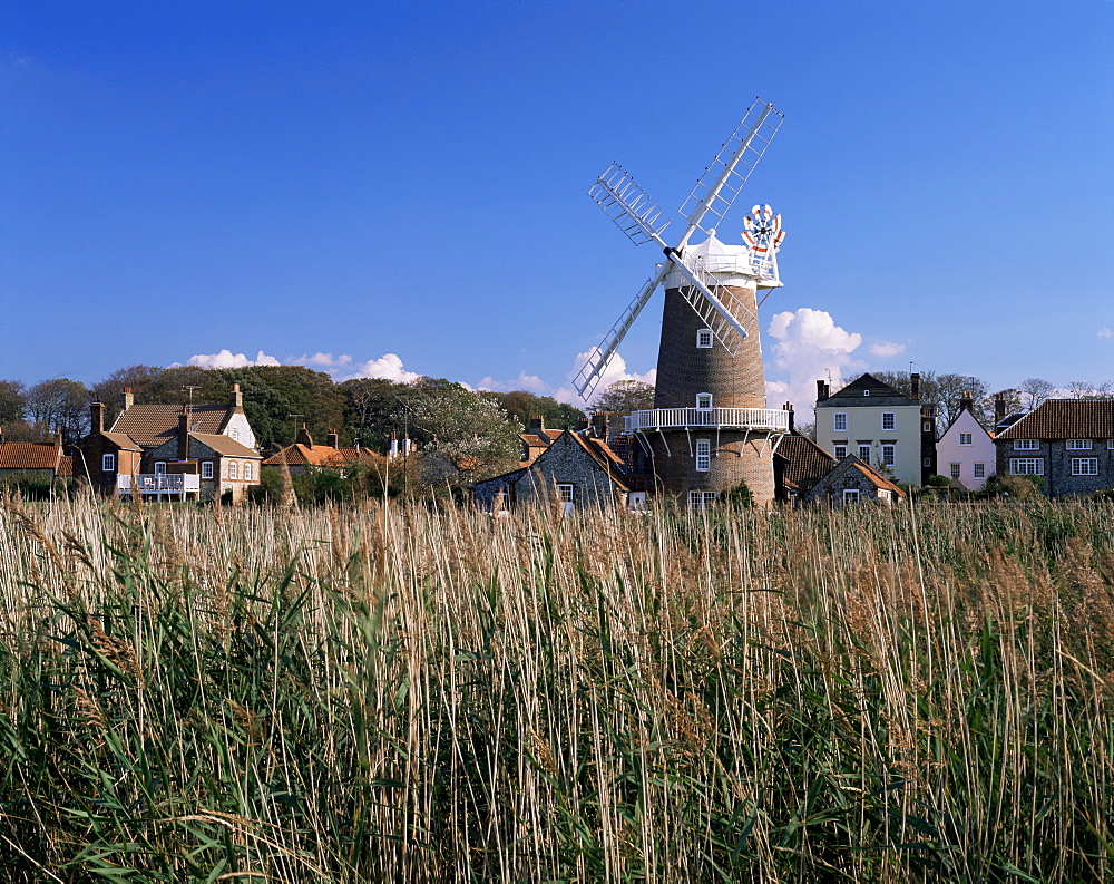 Windmill, Cley next the Sea, Norfolk, England, United Kingdom, Europe