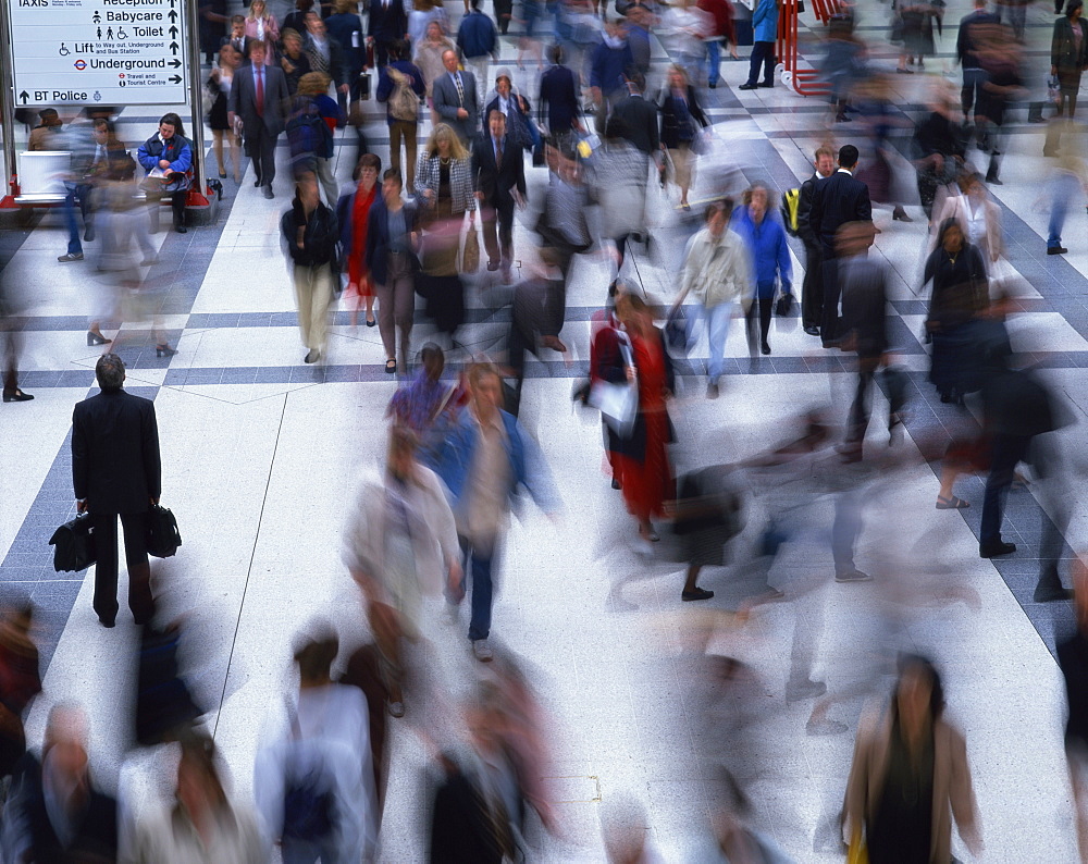 Business commuters, London, England, United Kingdom, Europe