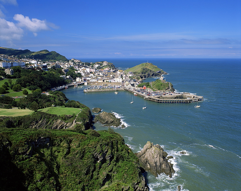 View over Ilfracombe, north Devon, England, United Kingdom, Europe