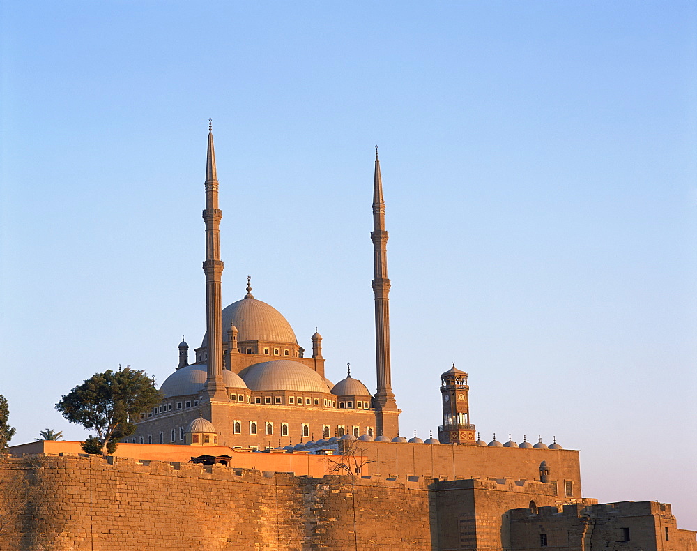 The Mohammed Ali Mosque at dawn, Cairo, Egypt, North Africa, Africa