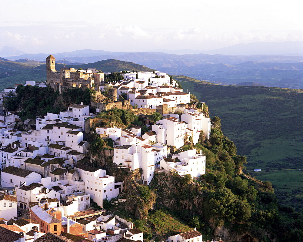 Hill top village of Casares, Andalucia, Spain, Europe