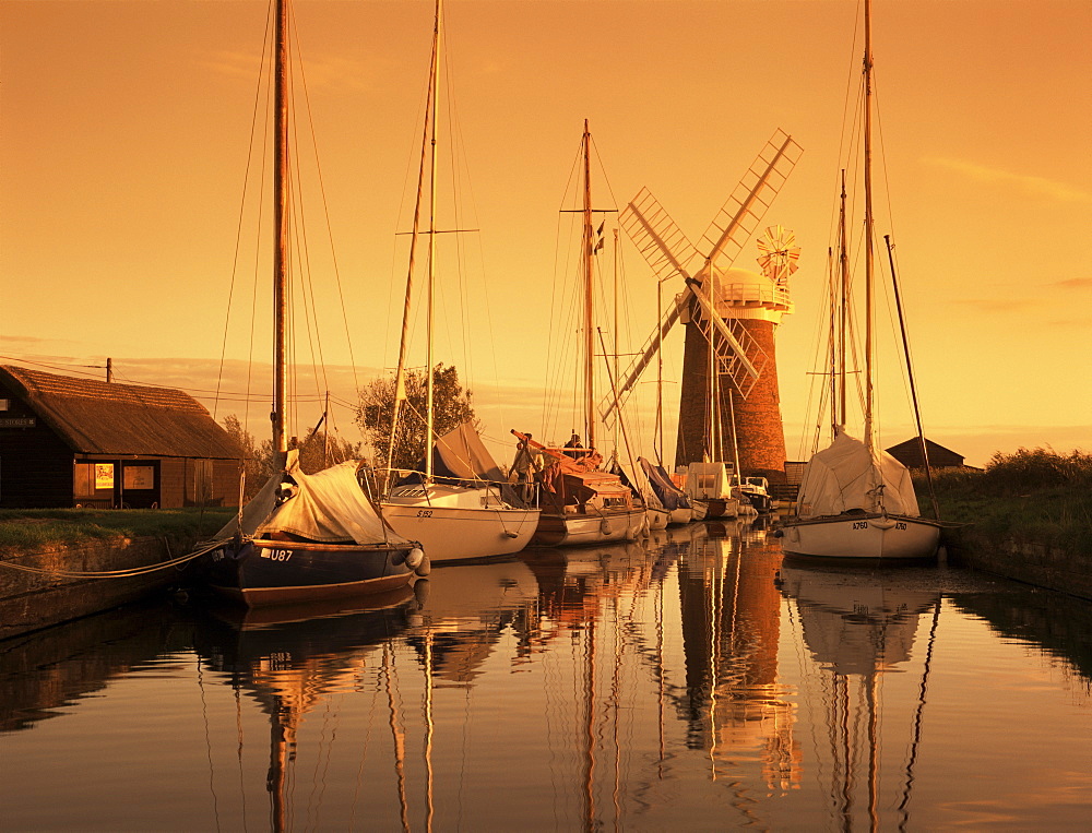 Horsey windmill, Norfolk, England, United Kingdom, Europe