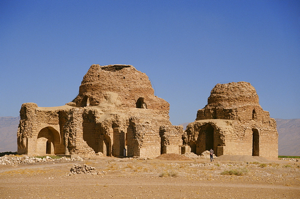 The ruins of a Sassanian palace, Fars Province, Iran, Middle East