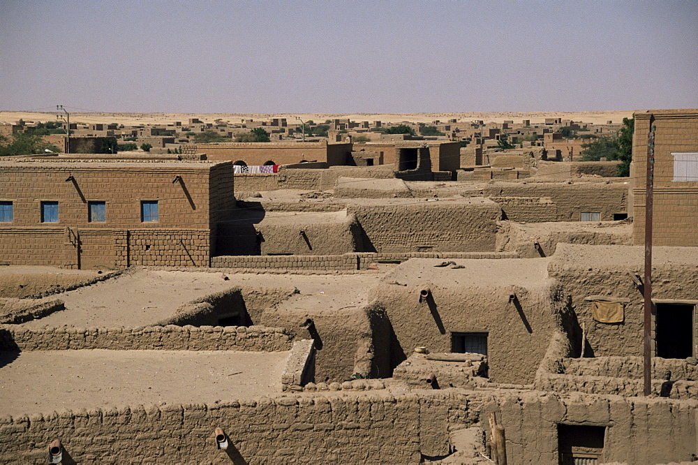 View over rooftops, Timbuctoo, Mali, Africa