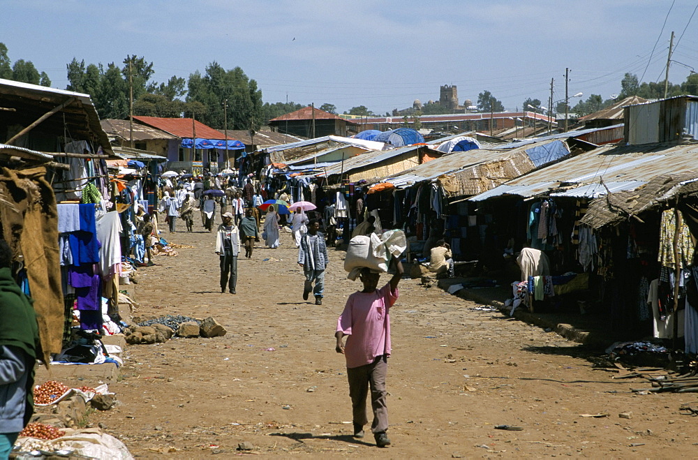 Market, Mercarto area, Gondar, Ethiopia, Africa