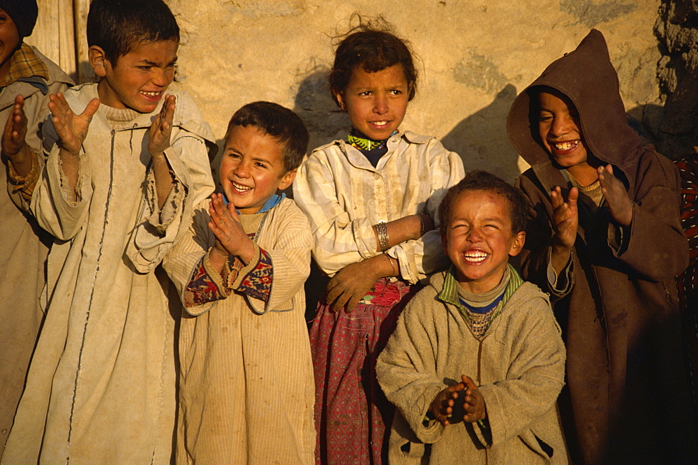 Berber children, Anti Atlas Region, Morocco, North Africa, Africa