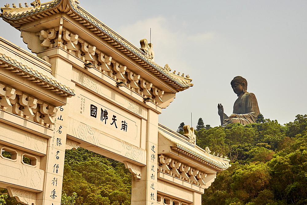 Big Buddha, Po Lin Monastery, Ngong Ping, Lantau Island, Hong Kong, China, Asia