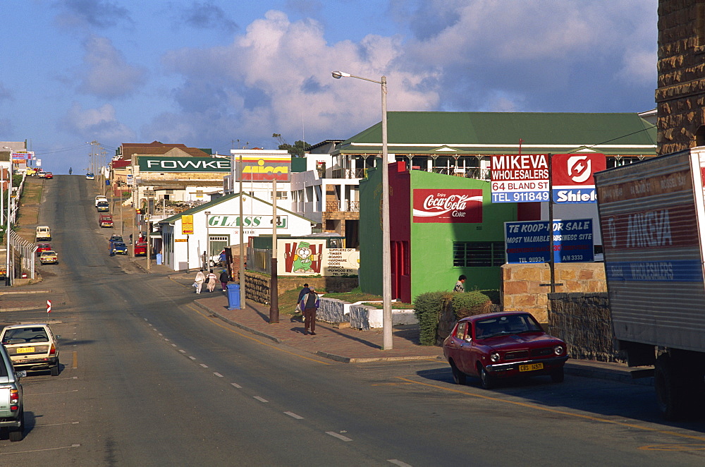 View along main street, Mossel Bay, Cape Province, South Africa, Africa