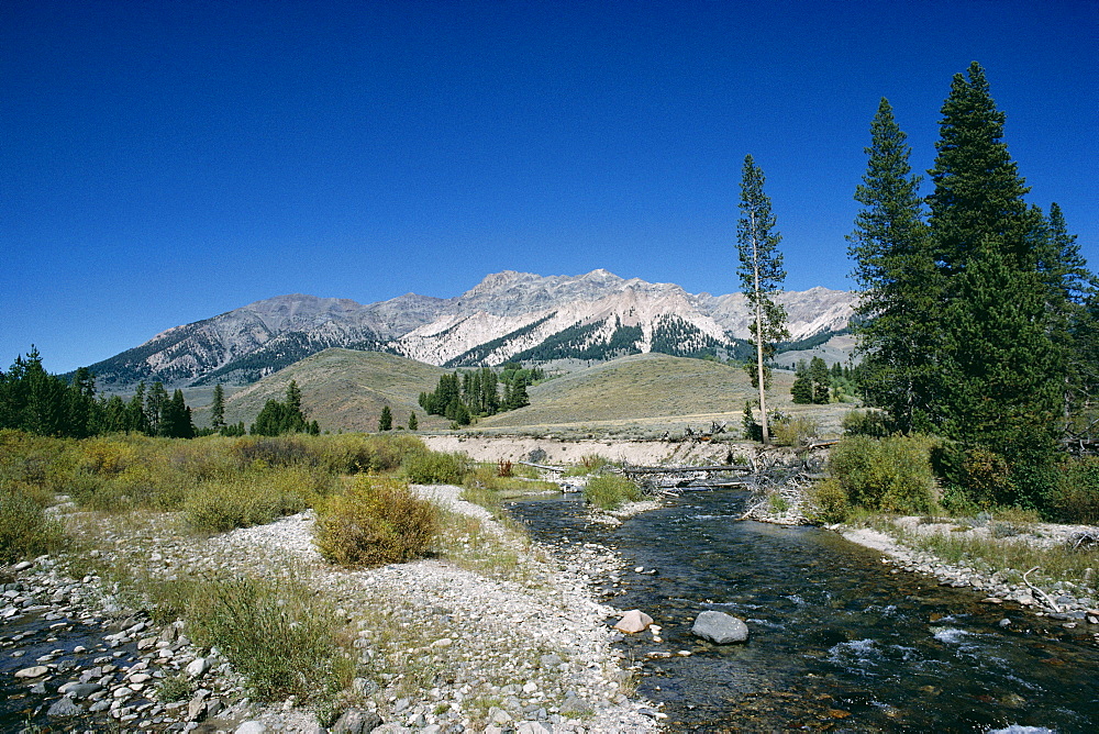 Wood River and Sawtooths, Sawtooth National Recreation Area, Idaho, United States of America (U.S.A.), North America