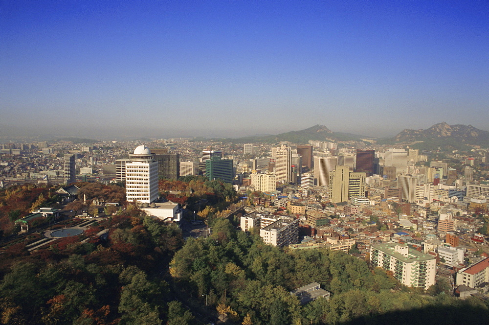 View over the city of Seoul, South Korea, Korea, Asia