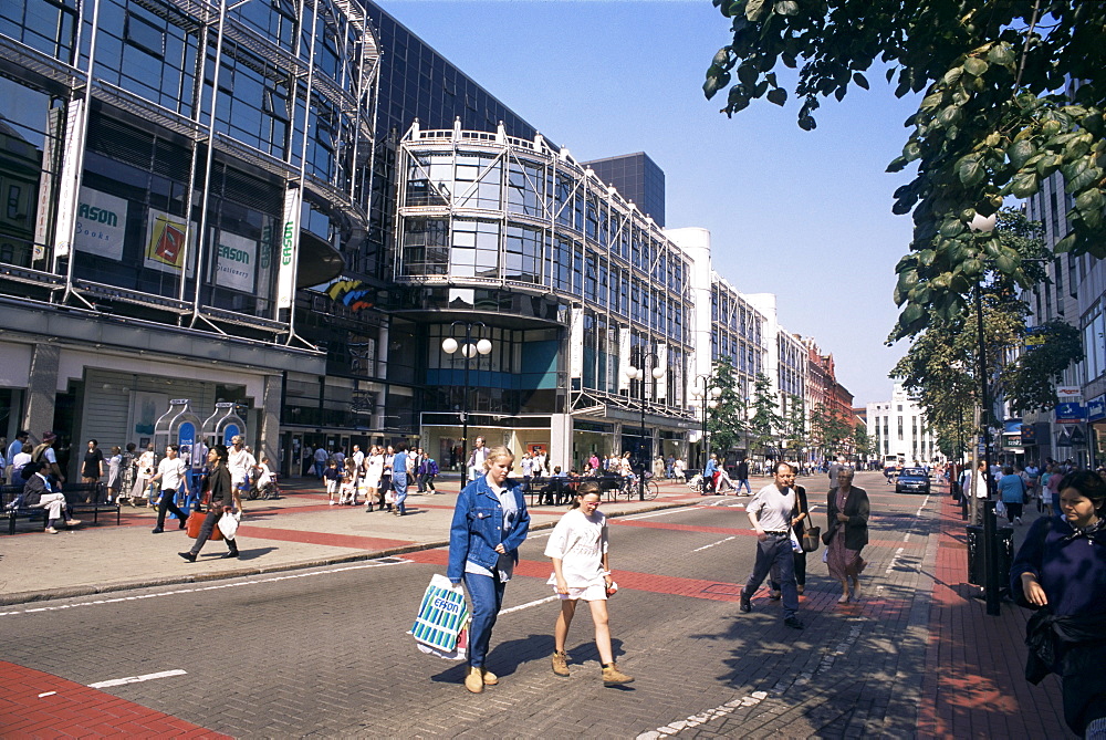 Downtown shopping area, Belfast, Northern Ireland, United Kingdom, Europe