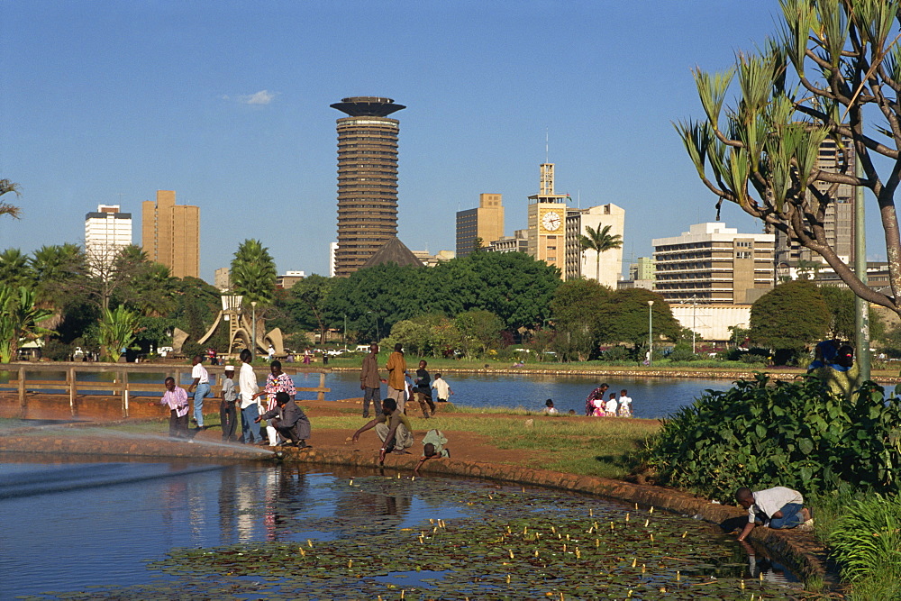 City skyline, Nairobi, Kenya, East Africa, Africa