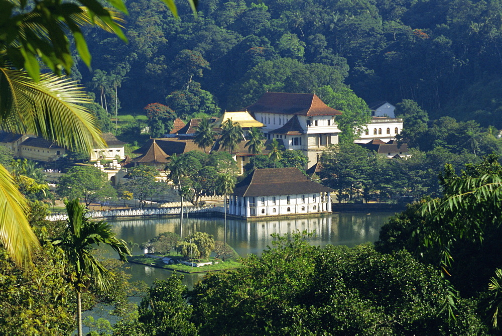 Temple of the Tooth, houses a tooth relic of the Buddha, Kandy, Sri Lanka