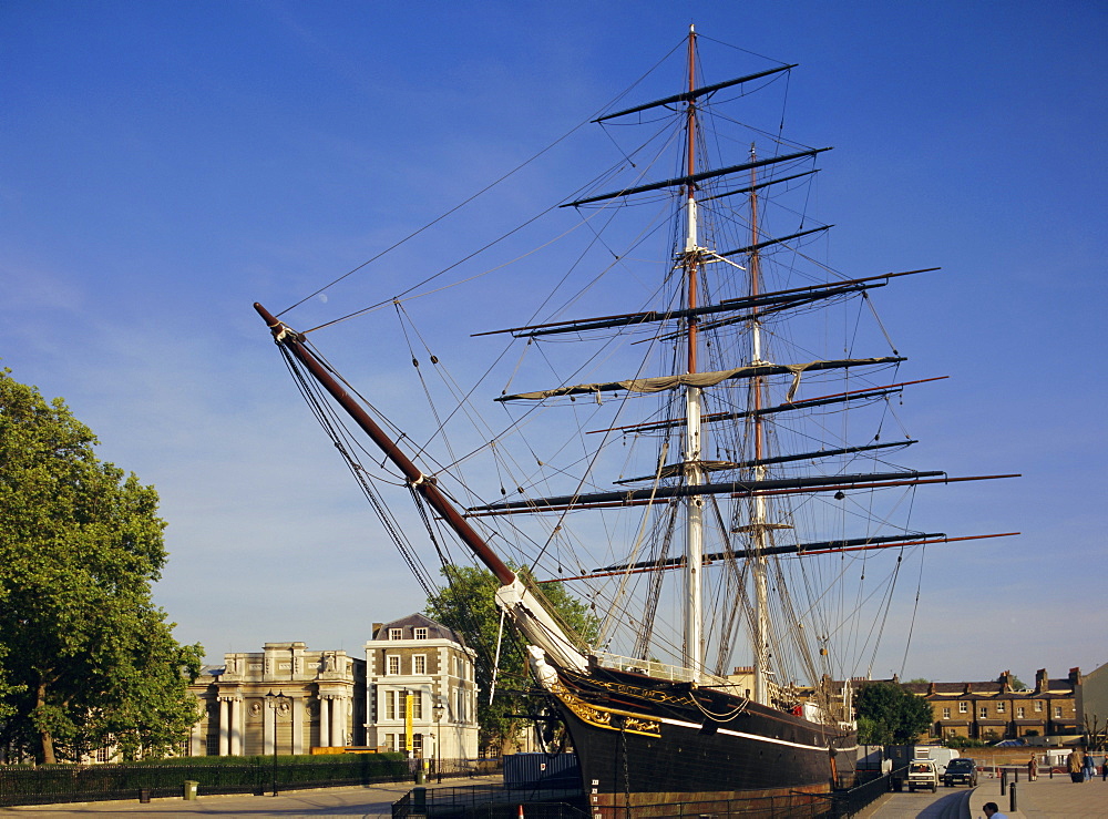 The Cutty Sark, an old Tea Clipper, Greenwich, London, England, UK