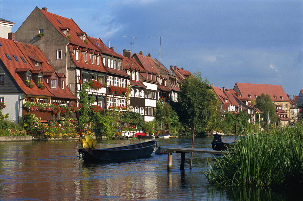 Little Venice, fishermens houses on River Regnitz, Bamberg, UNESCO World Heritage Site, Bavaria, Germany, Europe