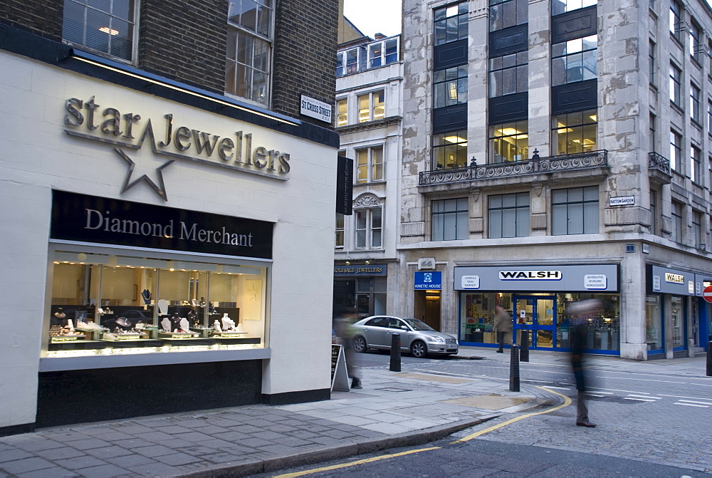 The jewelry district of Hatton Garden, London, England, United Kingdom, Europe