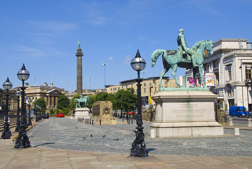 Prince Albert statue, Liverpool, Merseyside, England, United Kingdom, Europe