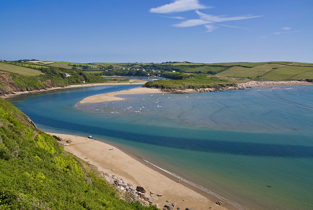 Avon estuary, Bigbury on Sea, South Hams, Devon, England, United Kingdom, Europe