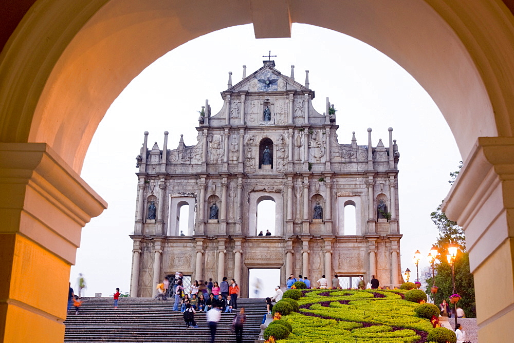 St. Paul's cathedral facade, Macau, China, Asia