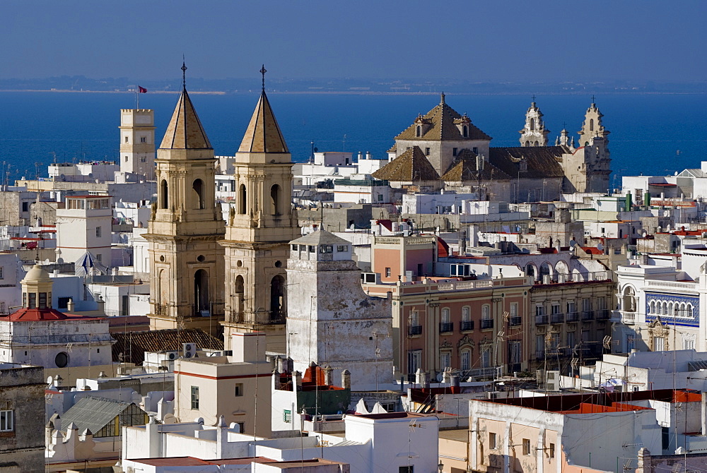 Iglesia del Carmen, San Antonio skyline, Cadiz, Andalucia, Spain, Europe