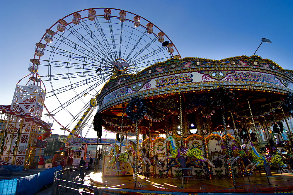 Swansea funfair, Swansea, Wales, United Kingdom, Europe