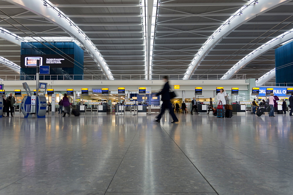 Heathrow Airport Terminal 5 interior, London, England, United Kingdom, Europe