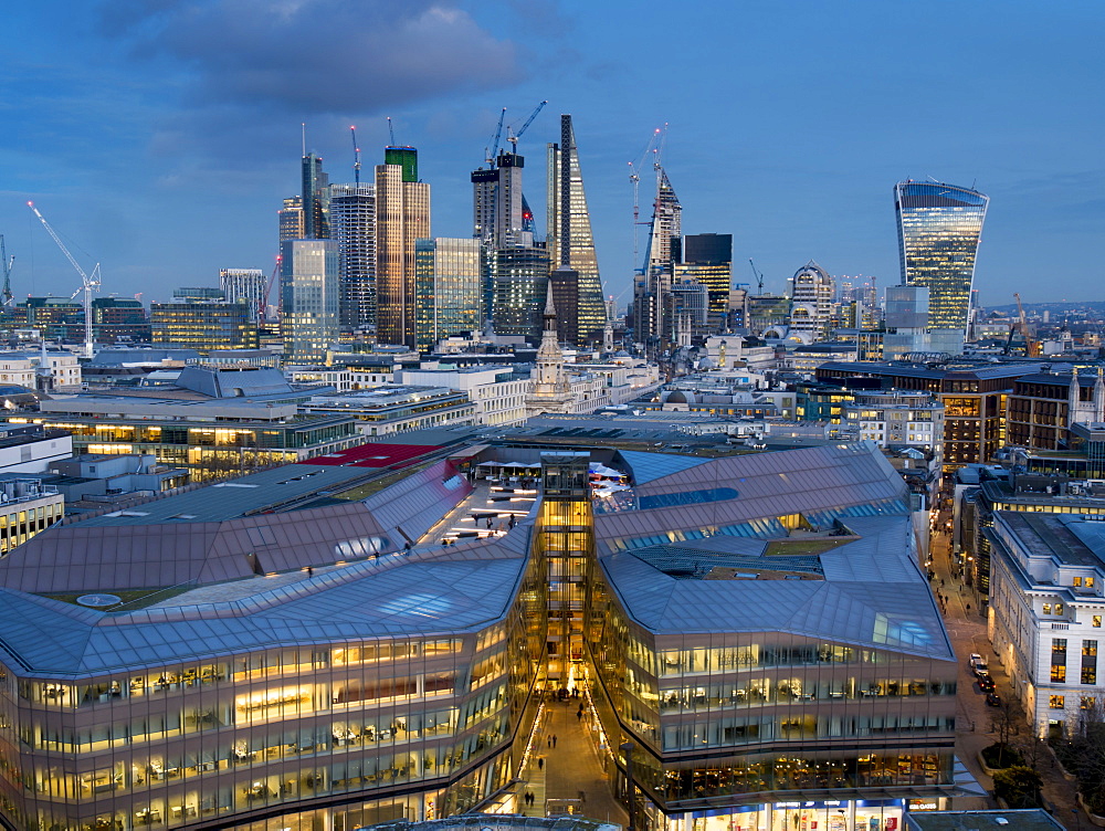 City Square Mile from St. Pauls, London, England, United Kingdom, Europe