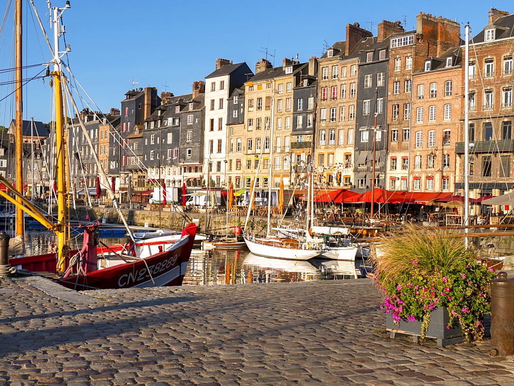 Honfleur old port, Calvados, Normandy, France, Europe