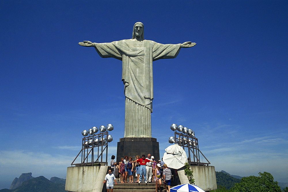 Christ the Redeemer statue, Corcovado Mountain, Rio de Janeiro, Brazil, South America