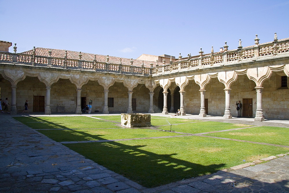 Cloisters and courtyards of Salamanca University, Salamanca, Castilla y Leon, Spain, Europe