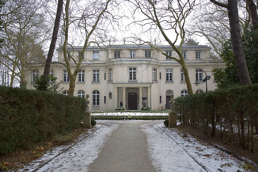 View from main drive of The Final Solution villa at Wannsee, Berlin, Germany, Europe