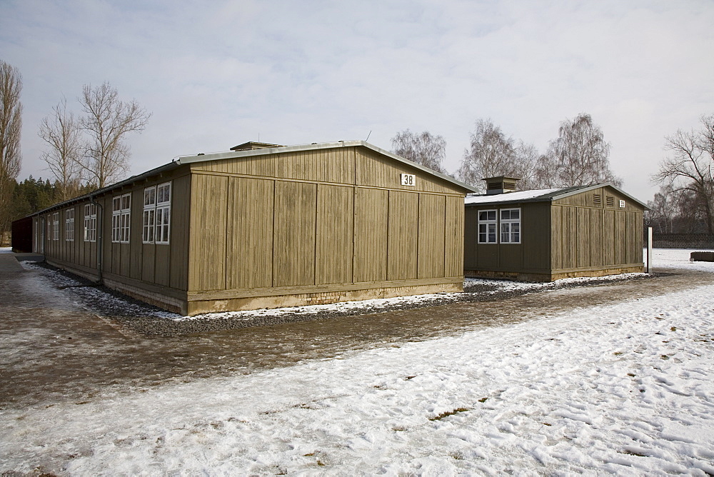 Inmates' hut, Gedenkstatte Sachsenhausen (concentration camp memorial), East Berlin, Germany, Europe