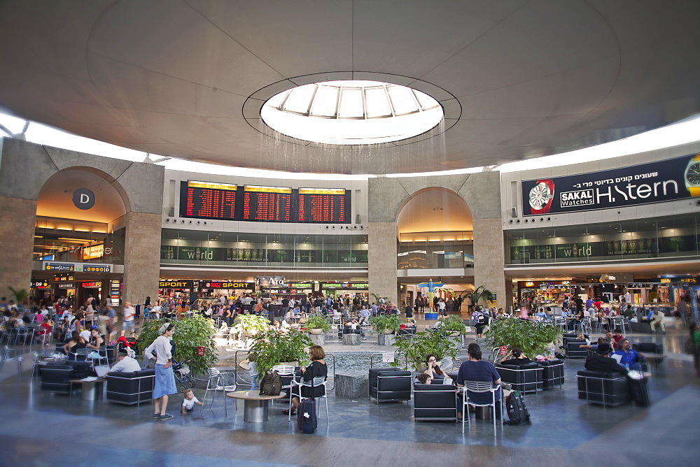 Passenger hall of Ben Gurion Airport, Tel Aviv, Israel, Middle East