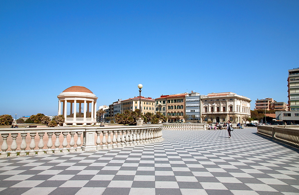 Mascagni Terrace (Terrazza Mascagni), Livorno, Tuscany, Italy, Europe